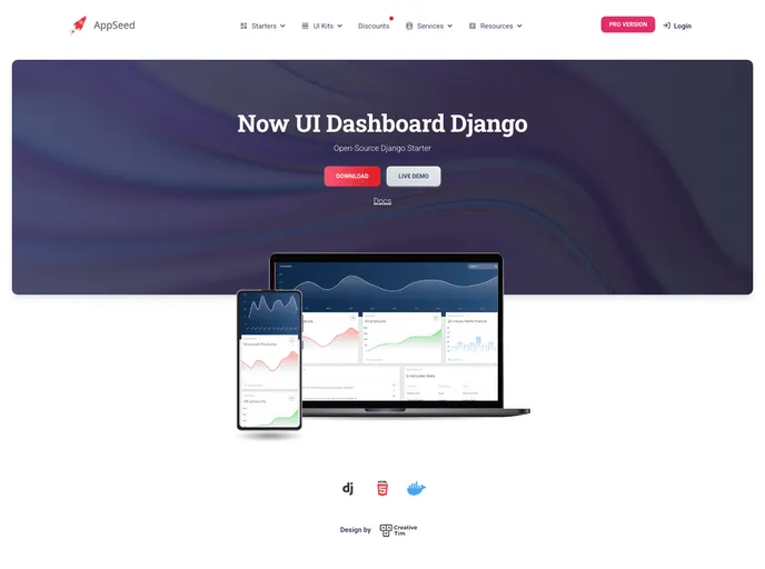 Django Now Ui Dashboard